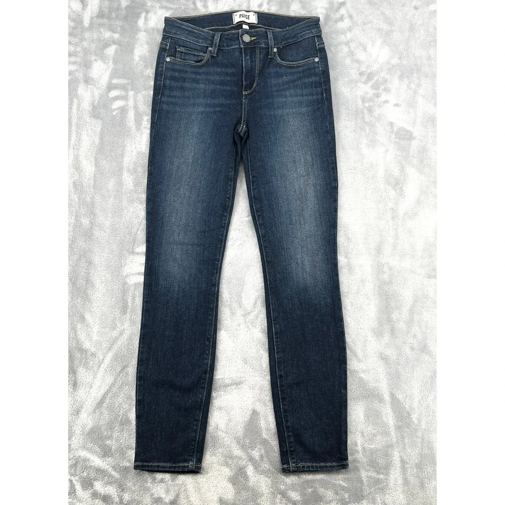 PAIGE Verdugo Ankle Jeans Women 26 Dark Wash Skinny Stretch Denim 1124